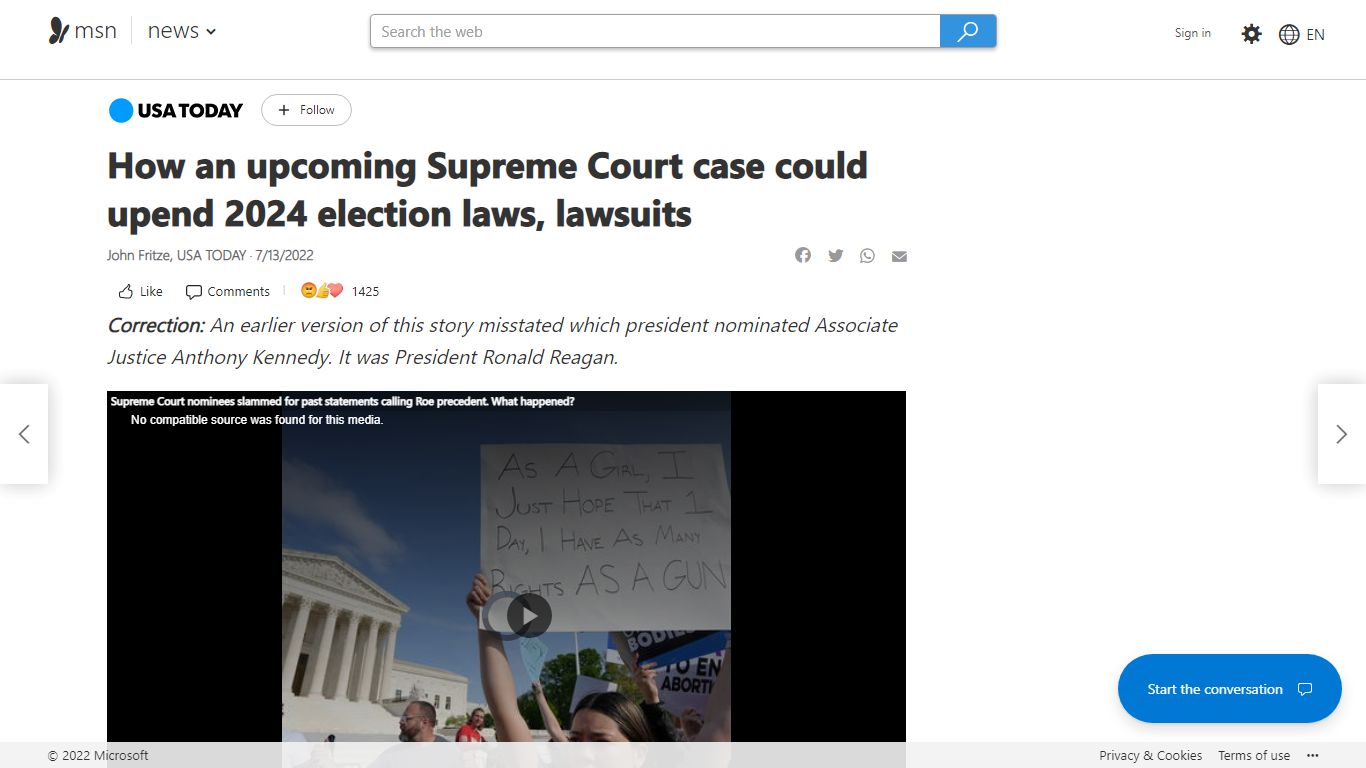 How an upcoming Supreme Court case could upend 2024 election laws ... - MSN